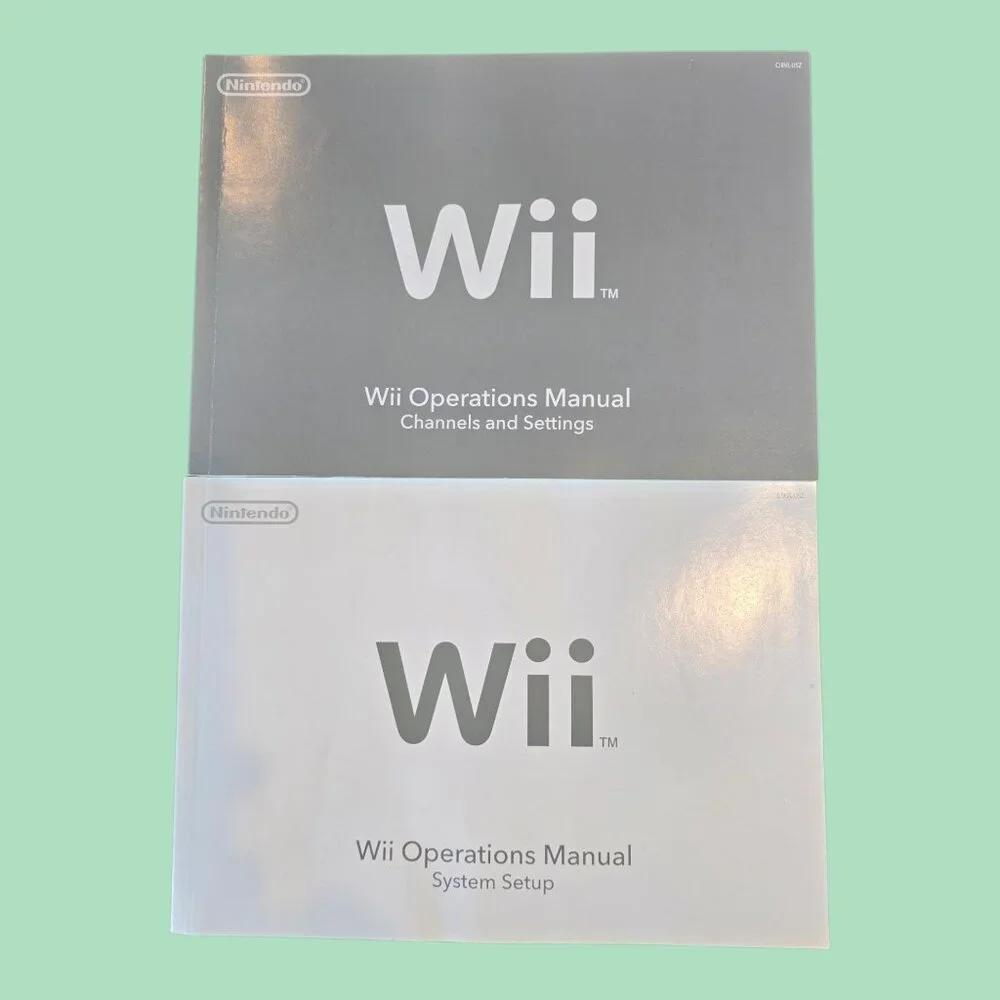 Nintendo Wii Console Operations Manuals w/ MotionPlus & Balance Board Manuals